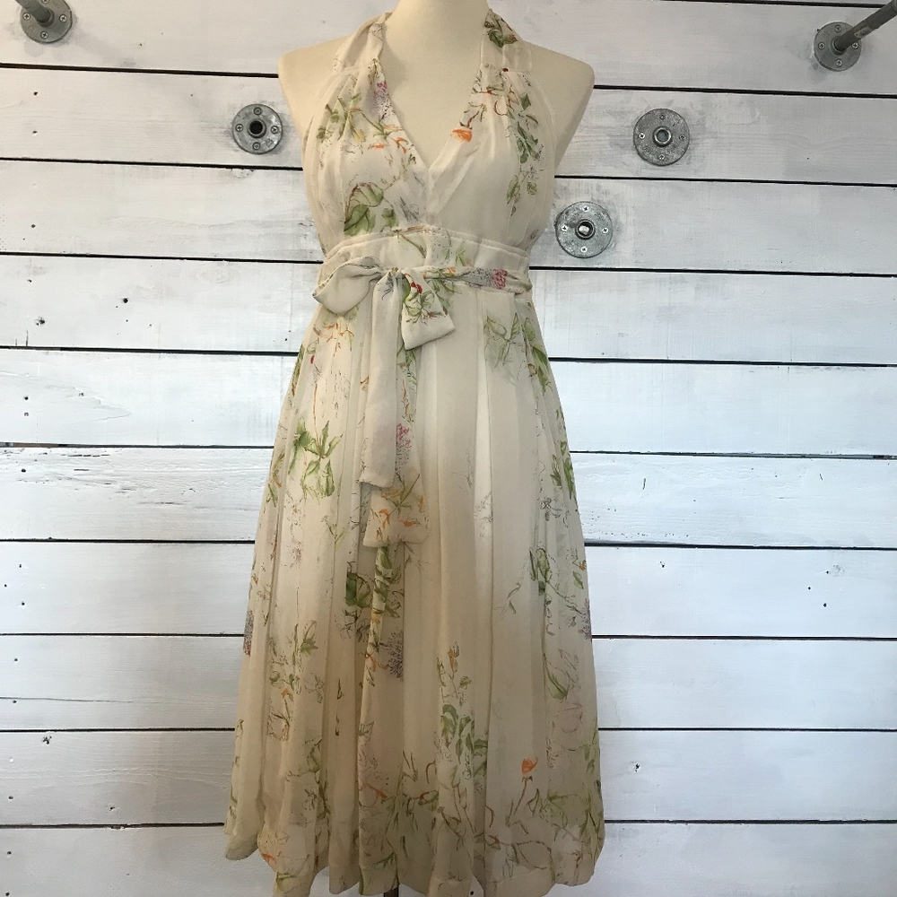 NWT Bareback and Halter Neck Floral Dress